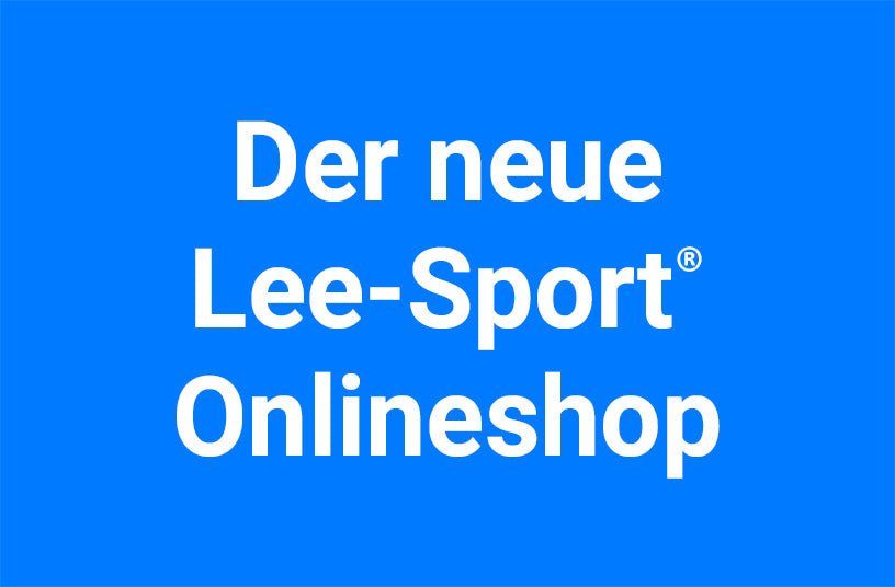 Der neue Lee-Sport® Onlineshop