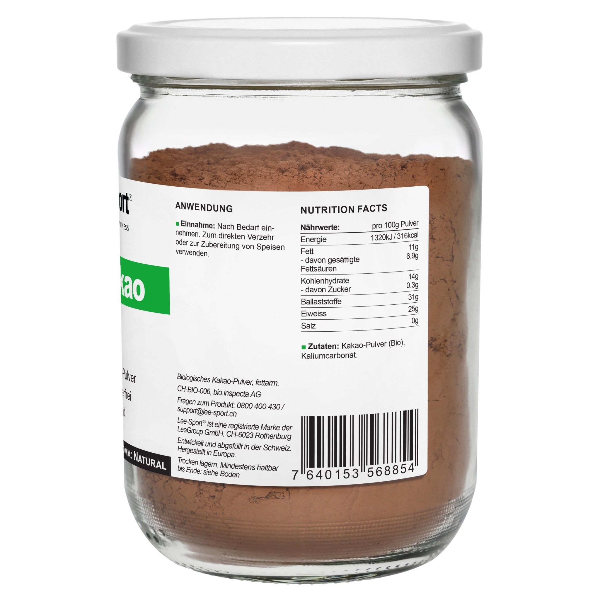 Bio Kakao Pulver, Nutrition Facts