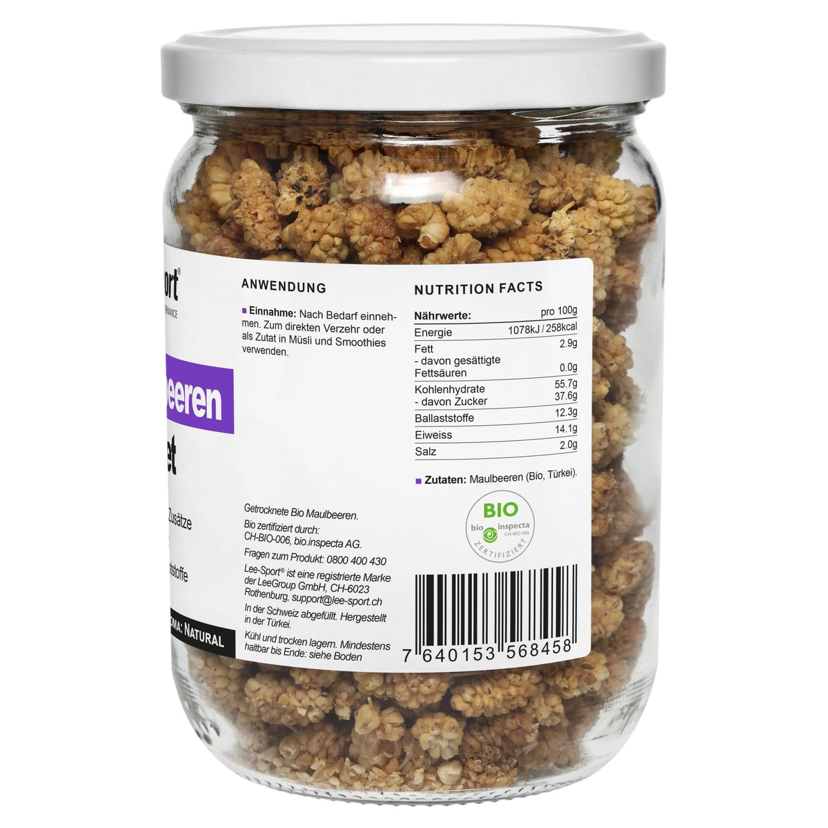 Bio Maulbeeren, Nutrition Facts