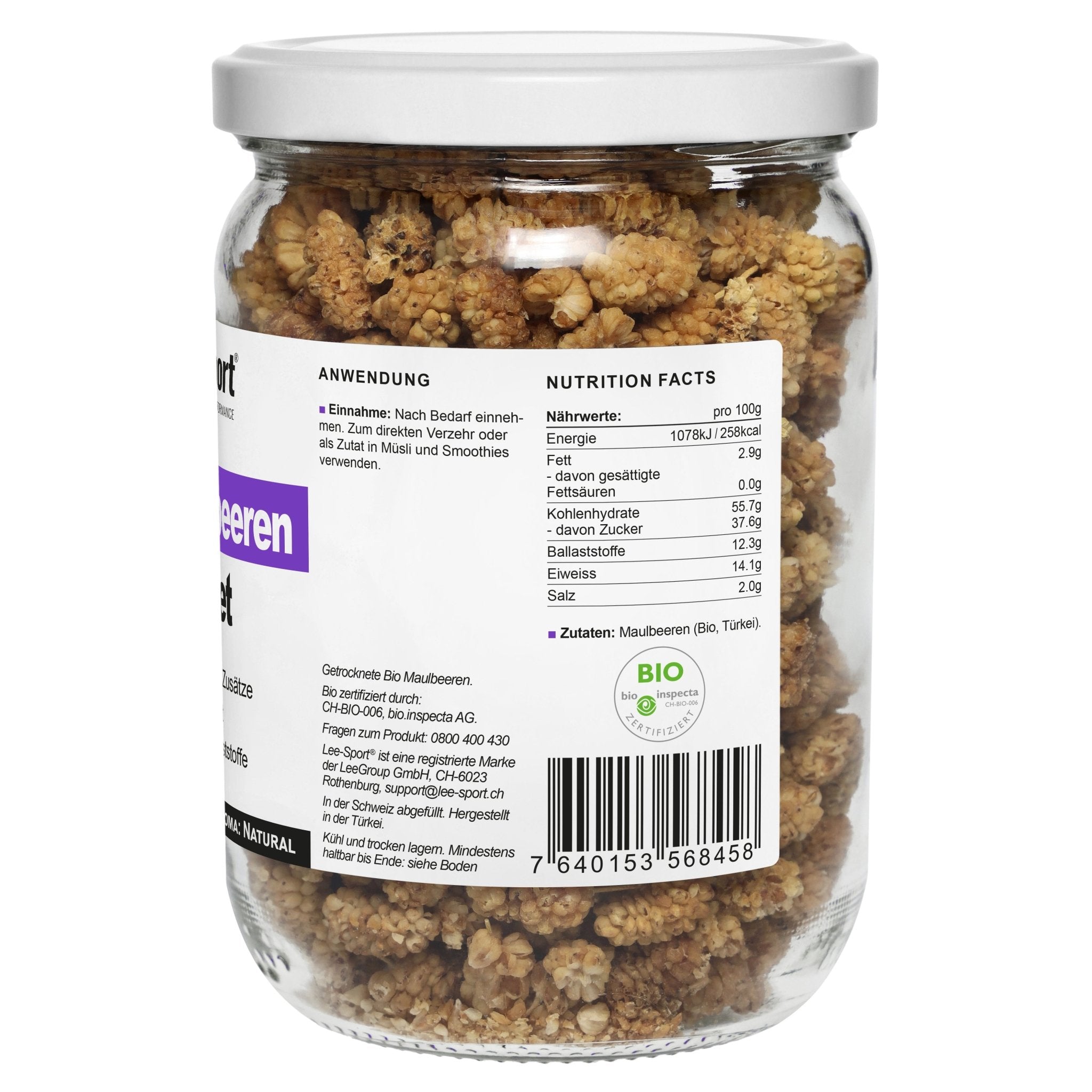 Bio Maulbeeren, Nutrition Facts