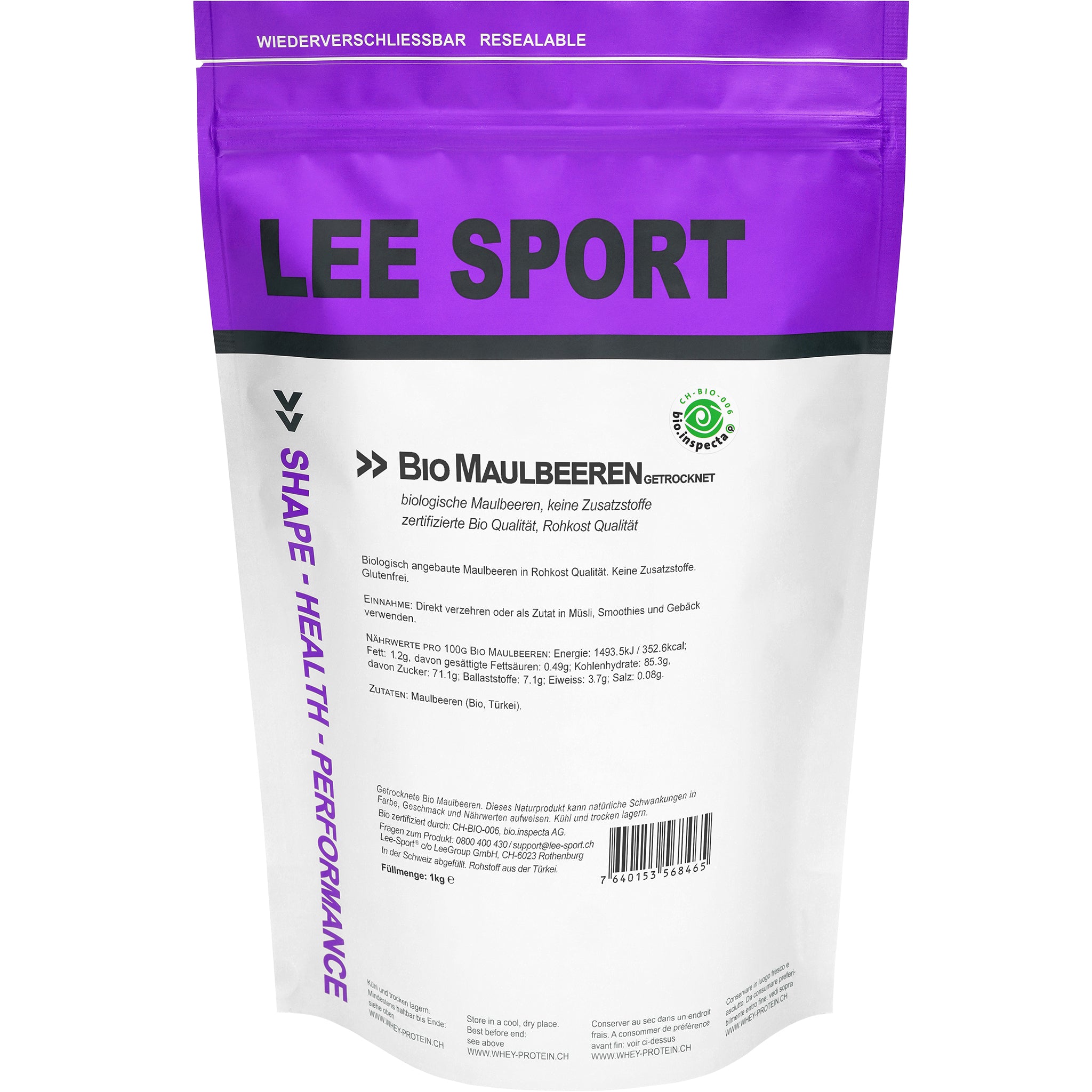 Bio Maulbeeren, 1000g