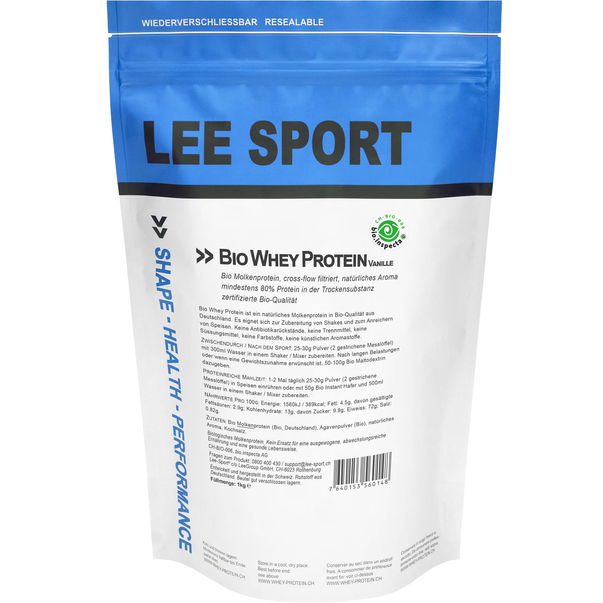 Bio Whey Protein Vanille