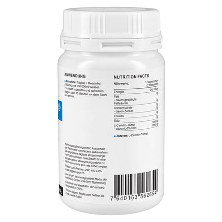 Carnipure™ L-Carnitin Pulver, Nutrition Facts