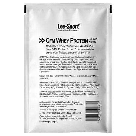 CFM Whey Protein Schoko Kokos Probe