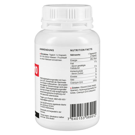 Coenzym Q10 Forte 100, Nutrition Facts