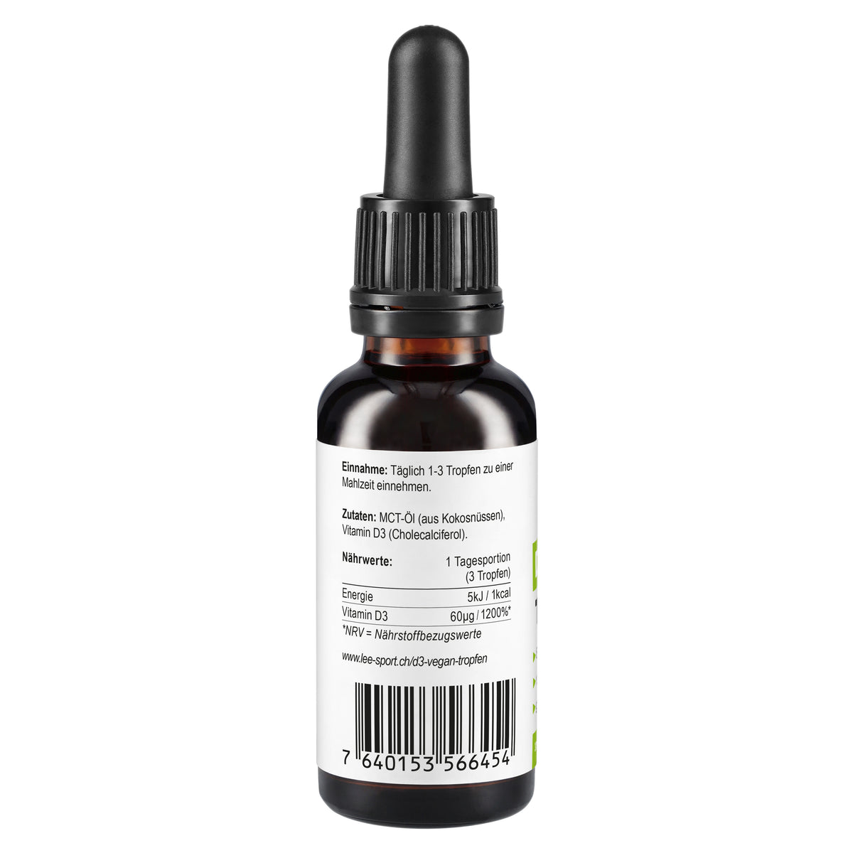 Vegan Vitamin D3 Tropfen, Nutrition Facts