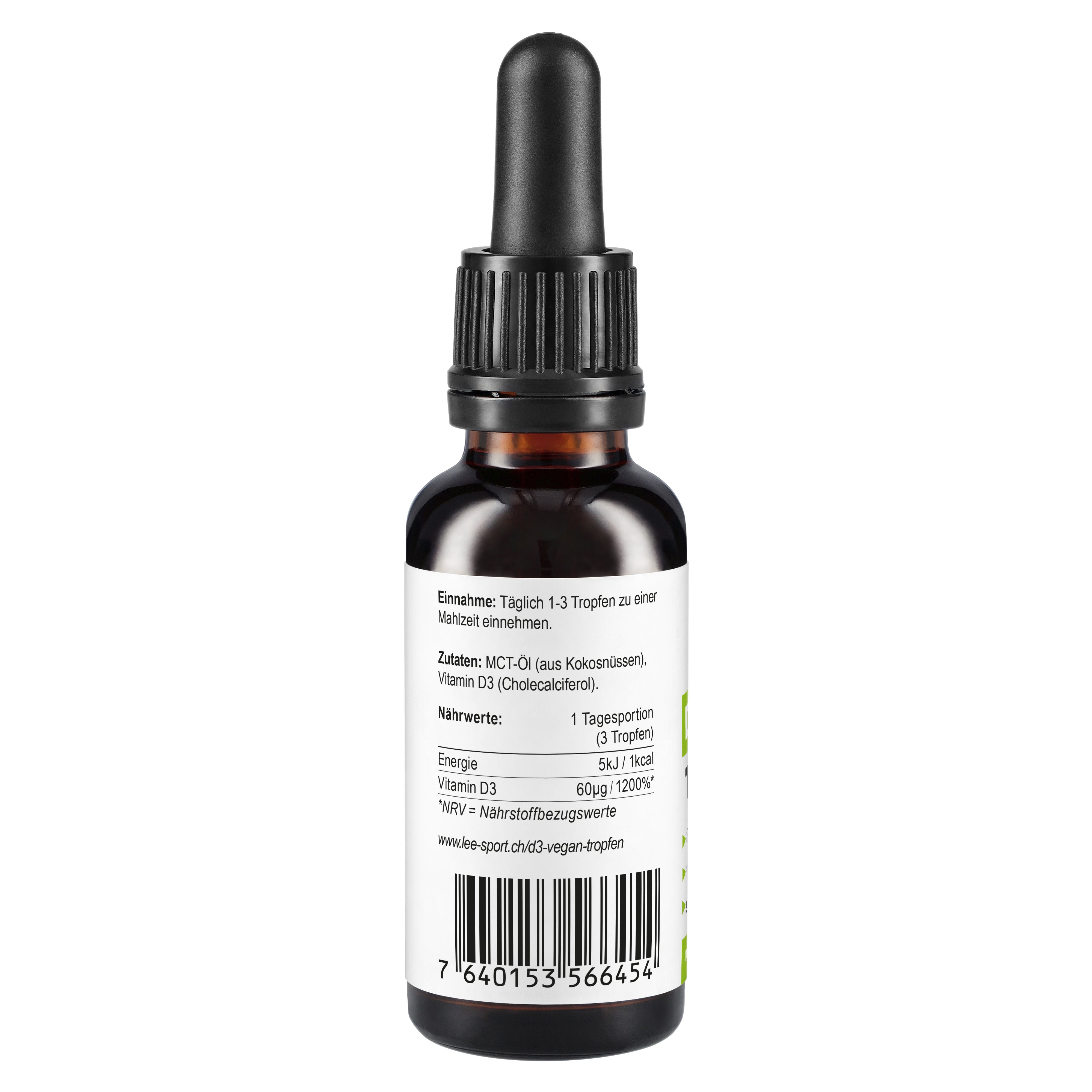 Vegan Vitamin D3 Tropfen, Nutrition Facts