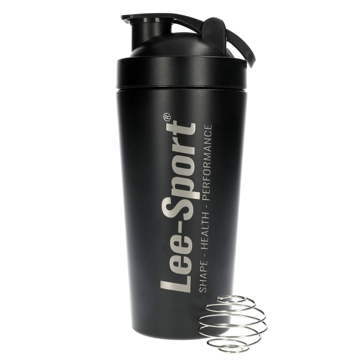 Edelstahl Blender Bottle, schwarz