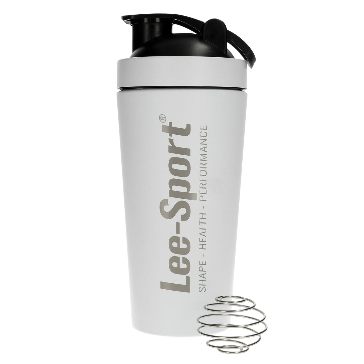 Edelstahl Blender Bottle, weiss