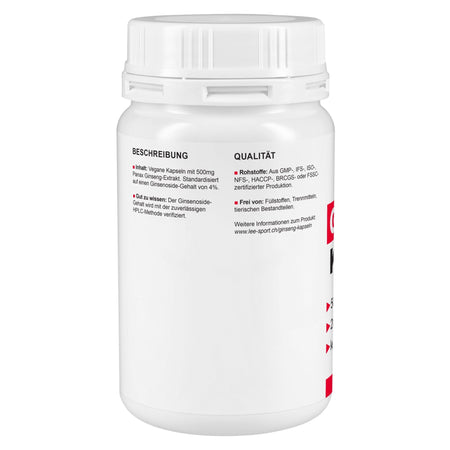 Ginseng Kapseln, Beschreibung