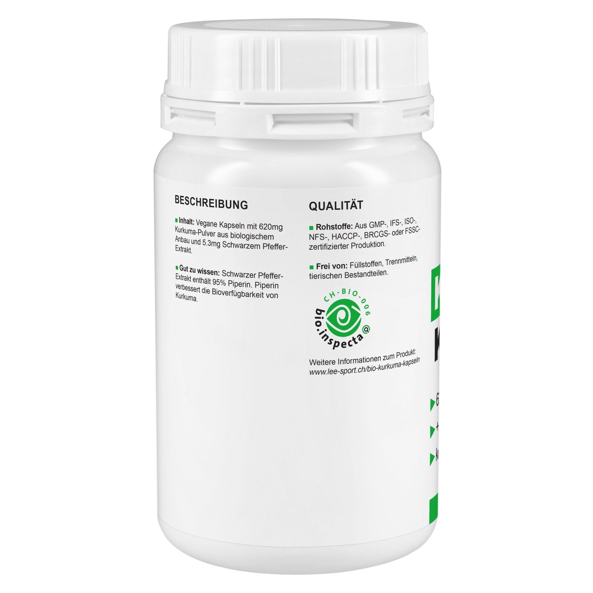 Kurkuma Kapseln, Beschreibung