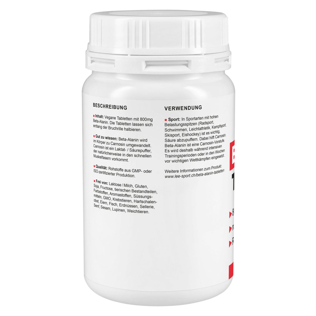 Beta Alanin Tabletten, Beschreibung