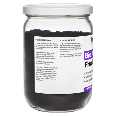 100% Acai Pulver, Beschreibung