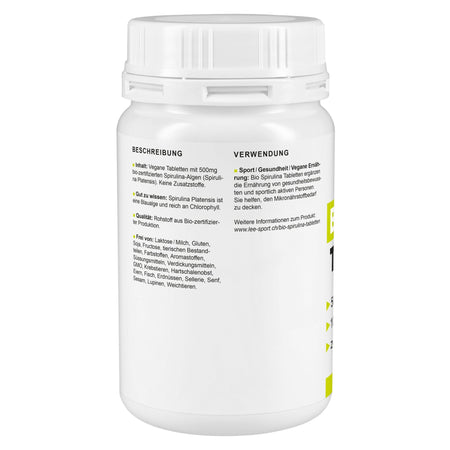 Bio Spirulina Tabletten, Beschreibung
