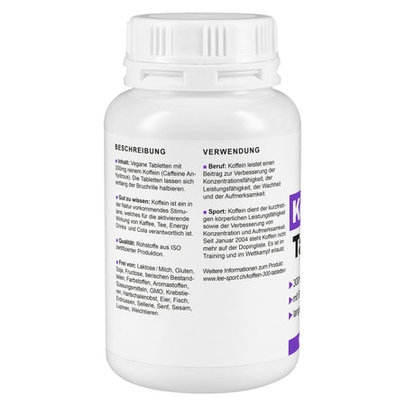 Koffein 300 Tabletten, Beschreibung