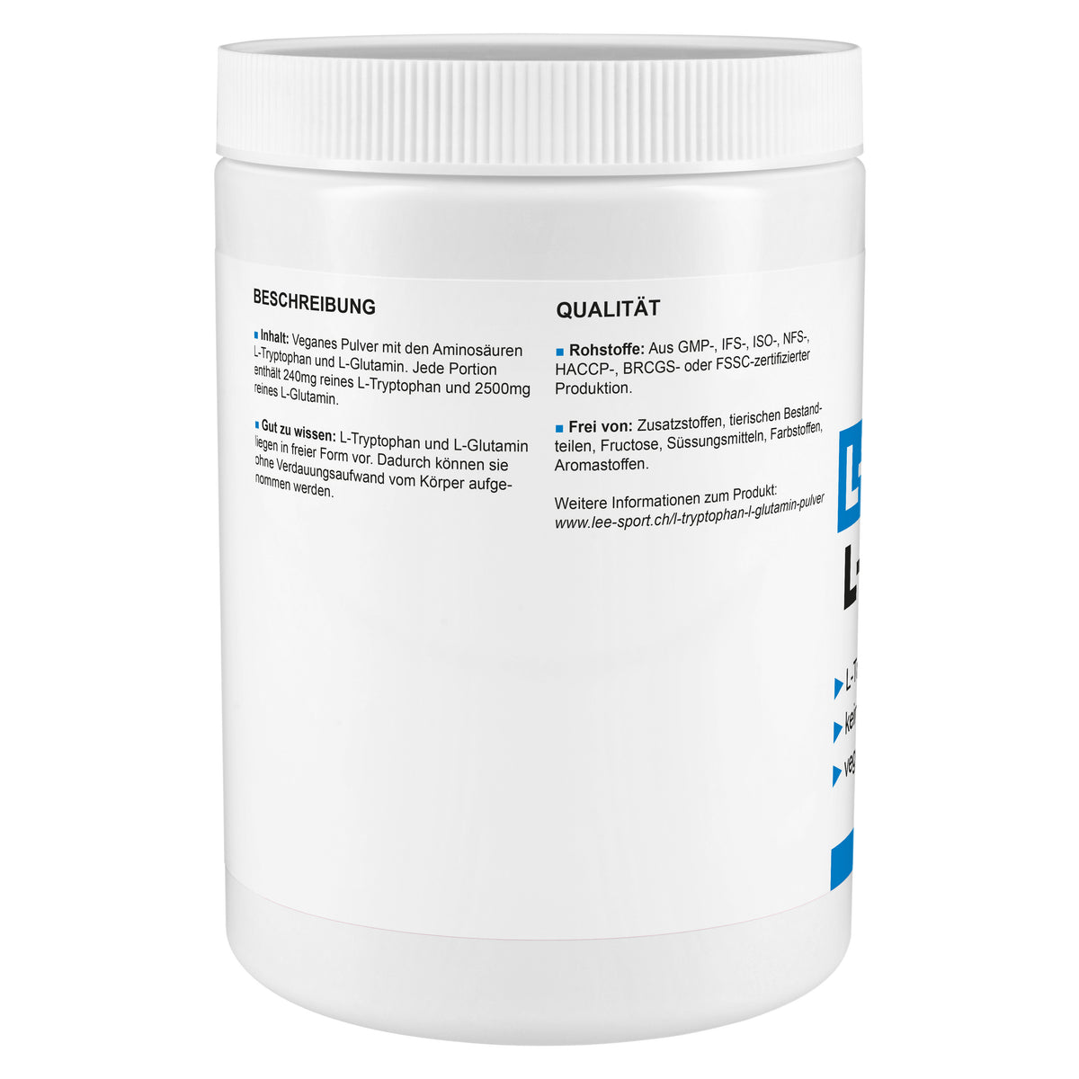 L-Tryptophan L-Glutamin Pulver, Beschreibung