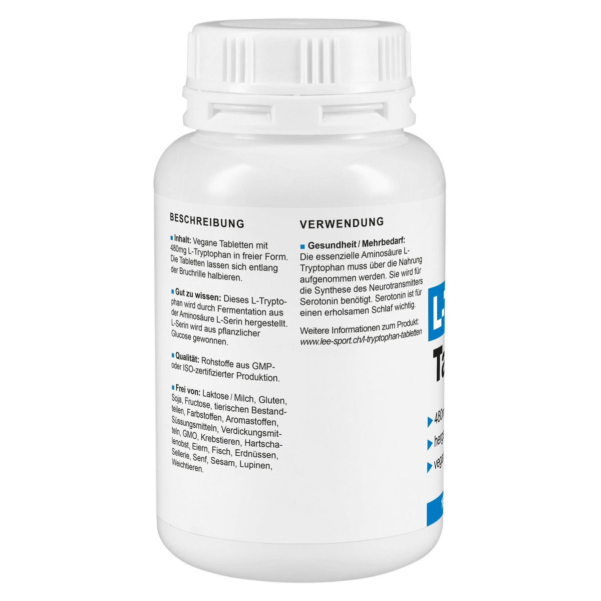 L-Tryptophan Tabletten, Beschreibung