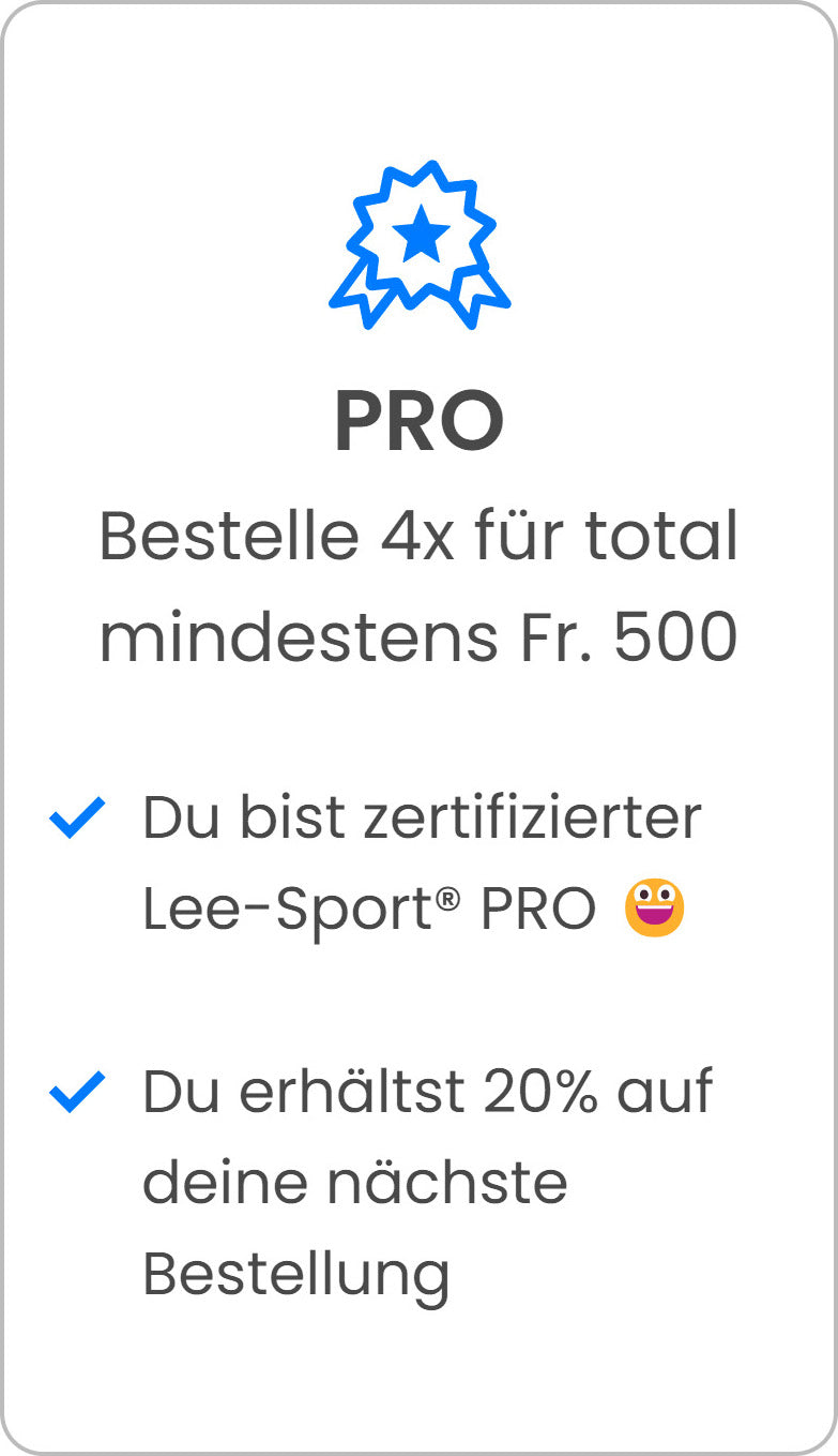 Lee-Sport Loyalty Programme Pro