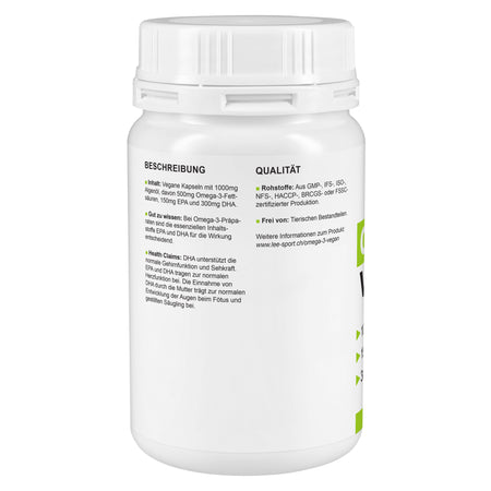 Omega 3 Vegan, Beschreibung