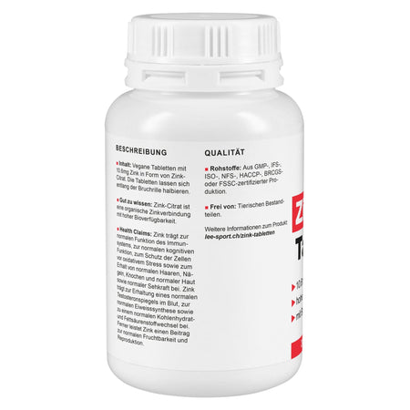 Zink Tabletten, Beschreibung