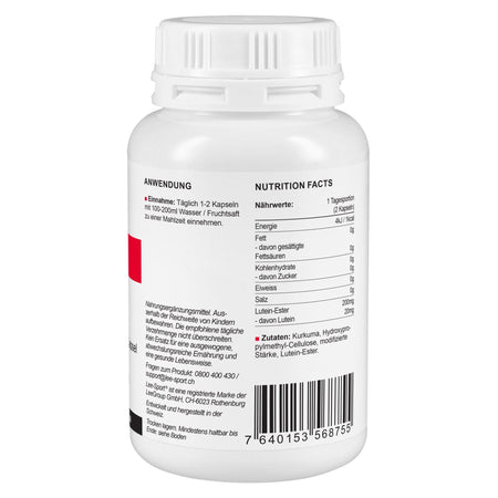 Lutein Kapseln, Nutrition Facts