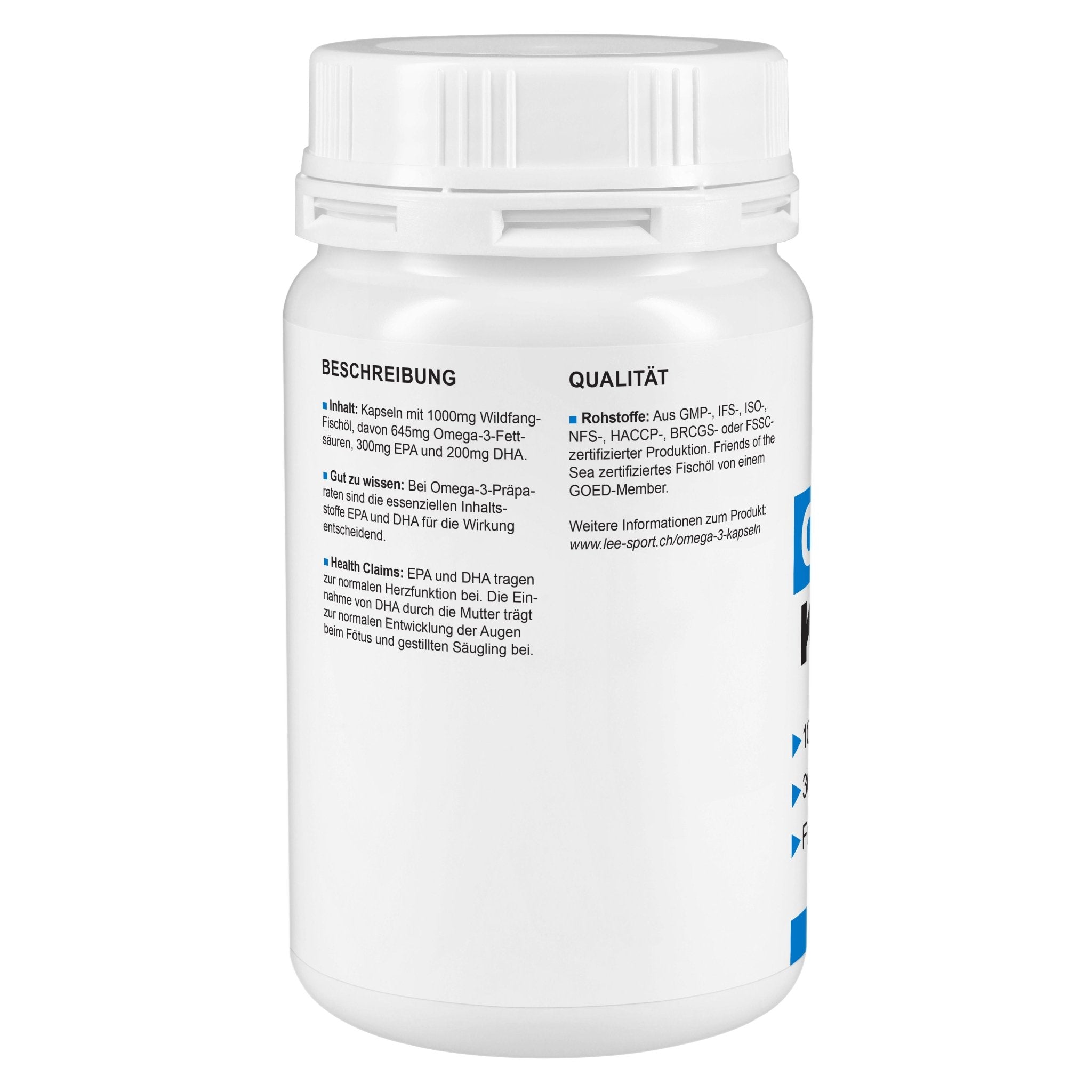 Omega 3 Kapseln, Beschreibung