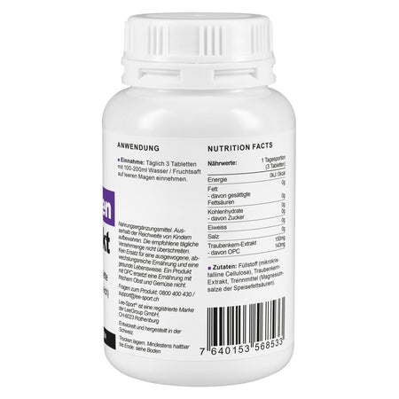 OPC Traubenkern Extrakt, Nutrition Facts