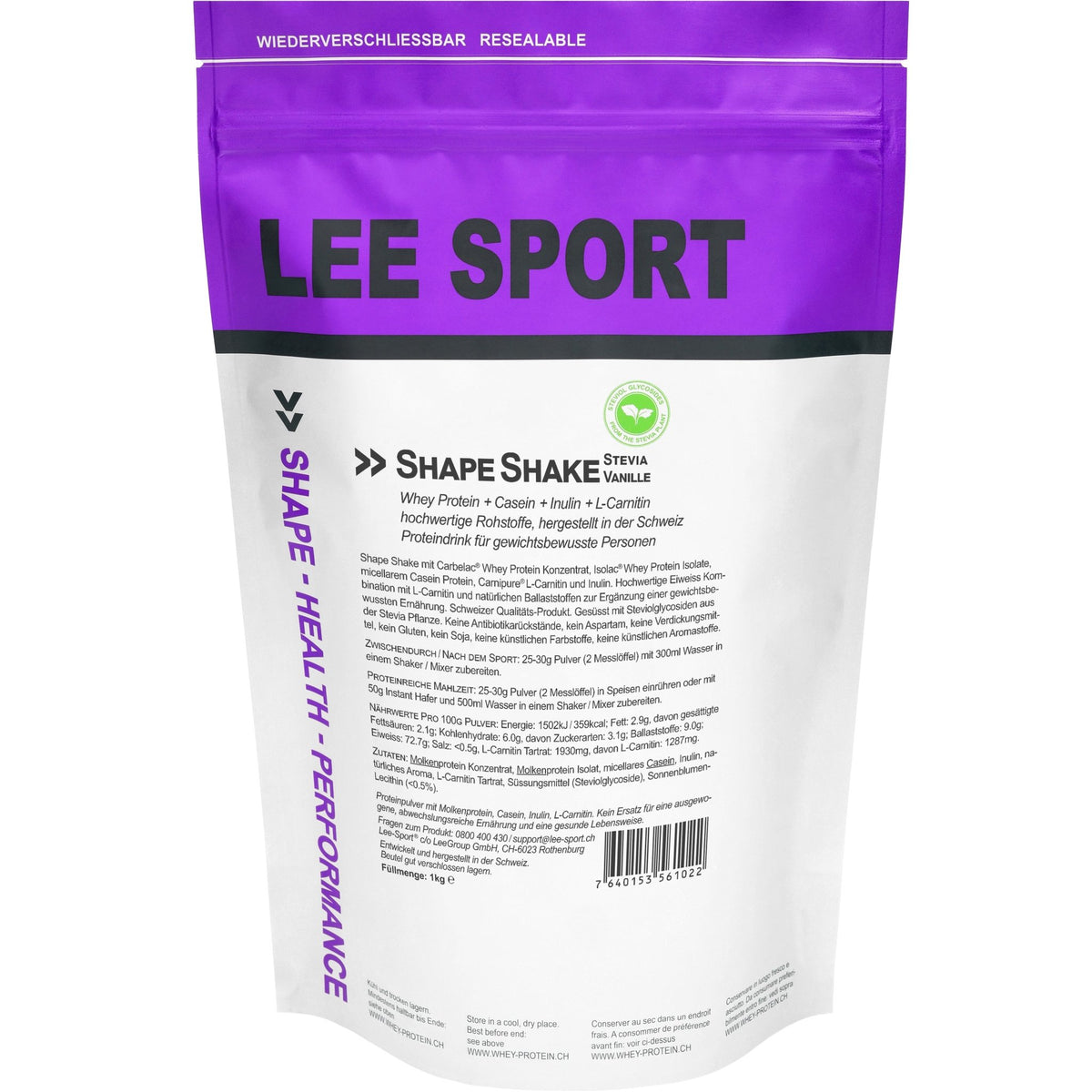 Shape Shake Stevia Vanille