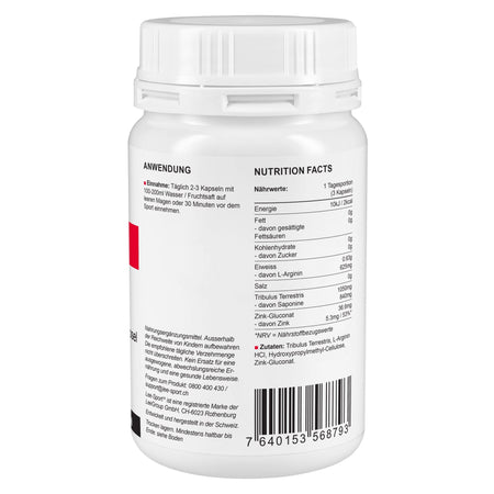 Tribulus L-Arginin, Nutrition Facts