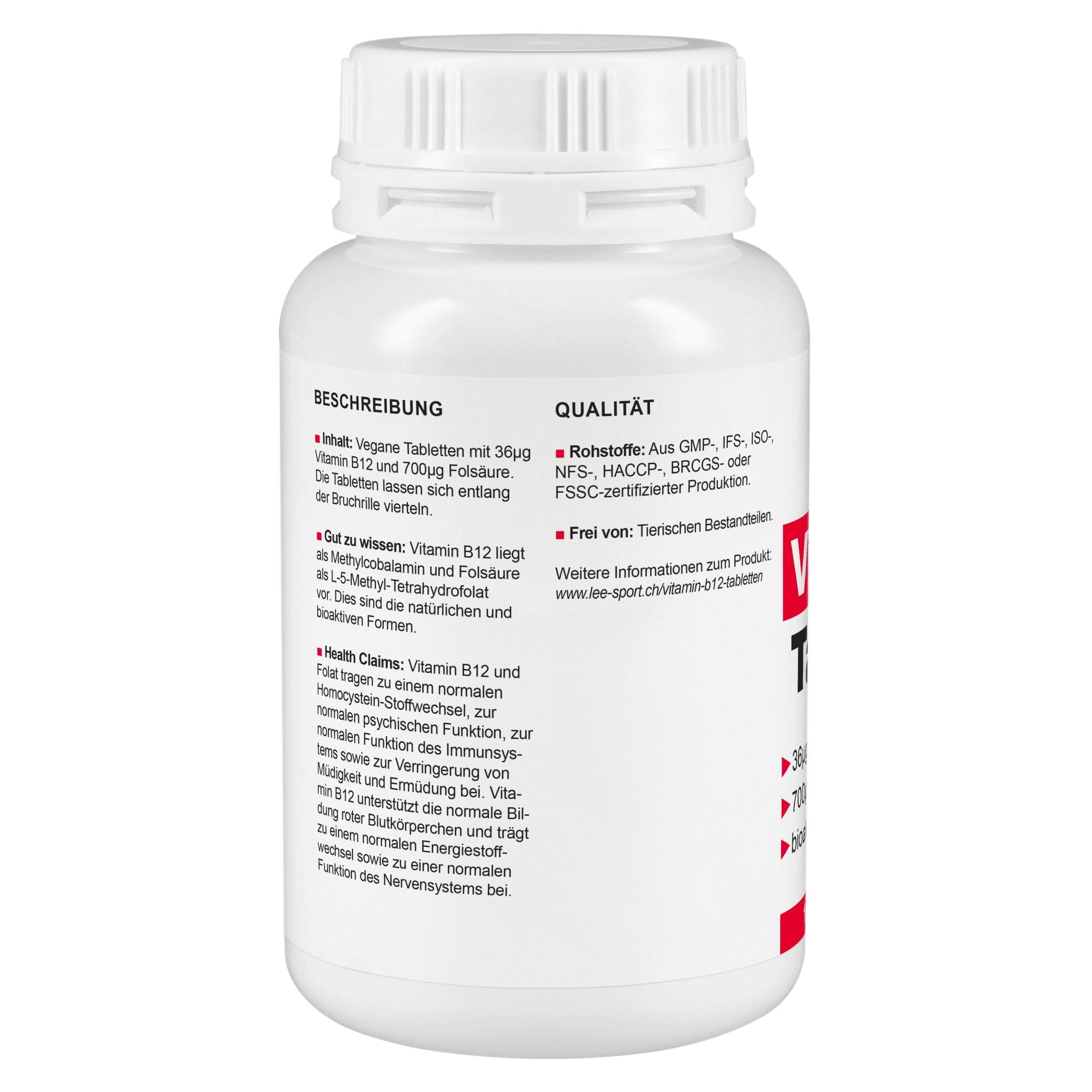 Vitamin B12 Tabletten, Beschreibung