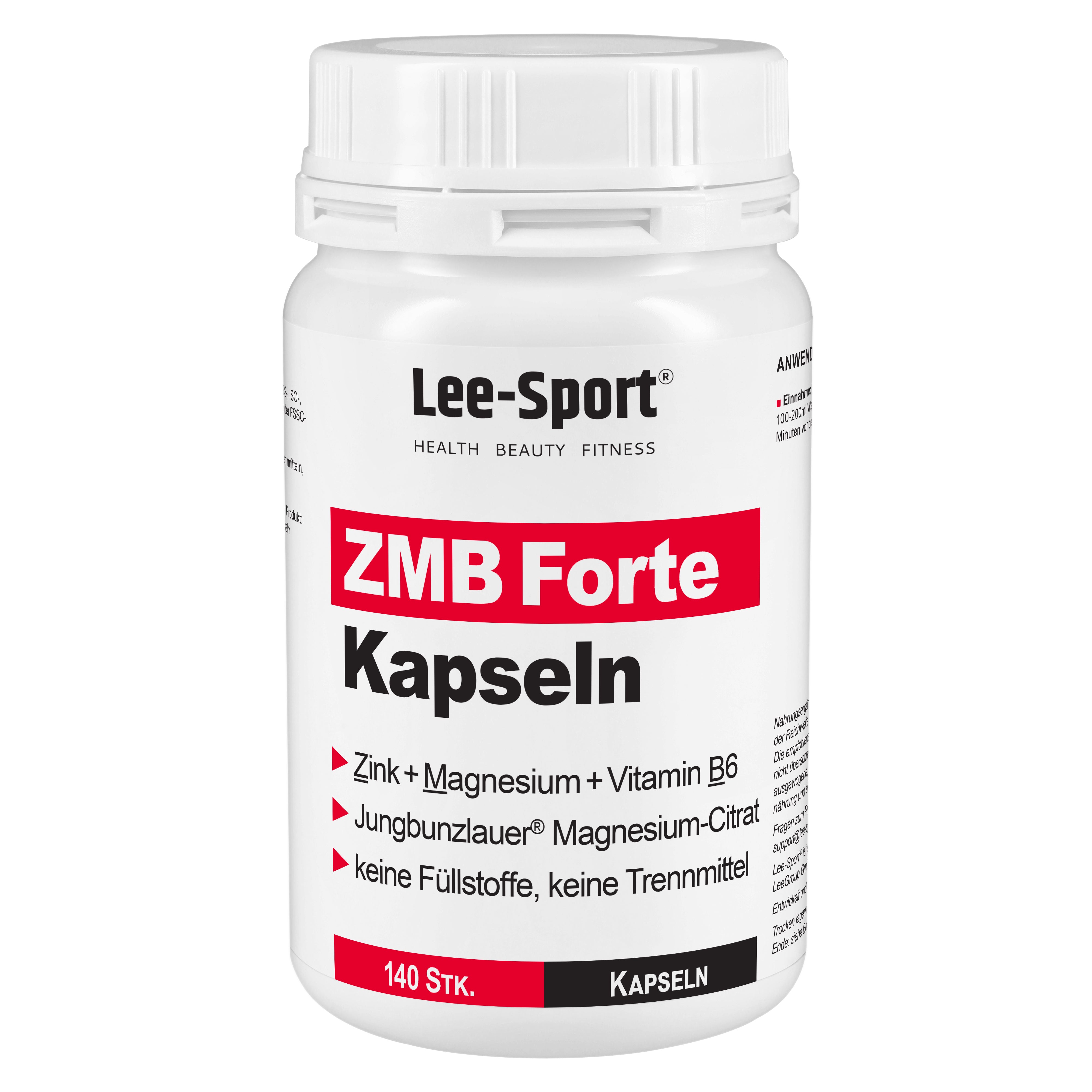 ZMA Forte Kapseln [Zink + Magnesium + Vit. B6] kaufen | Lee-Sport®